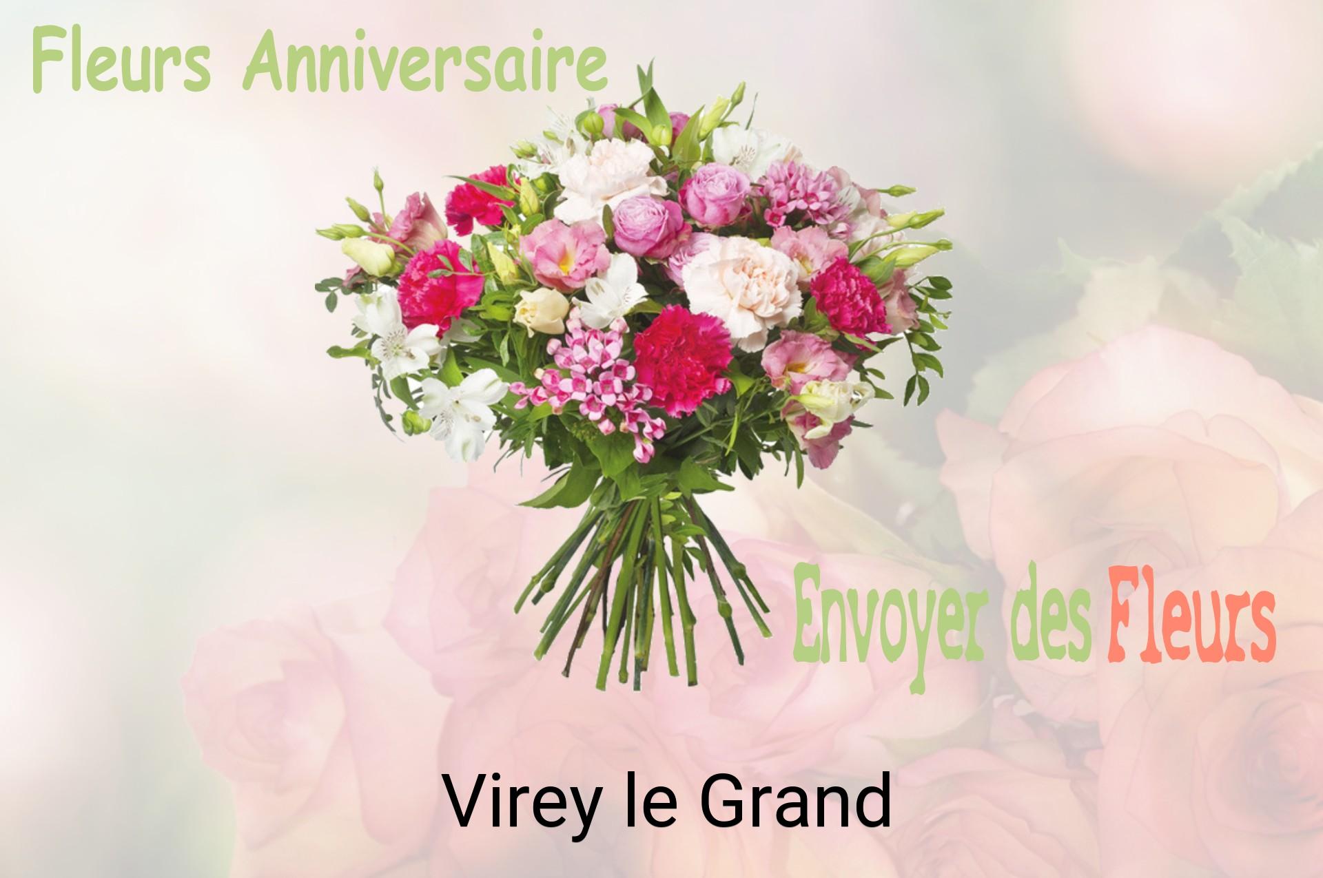 Bouquet de fleurs d’anniversaire livré à Virey-le-Grand